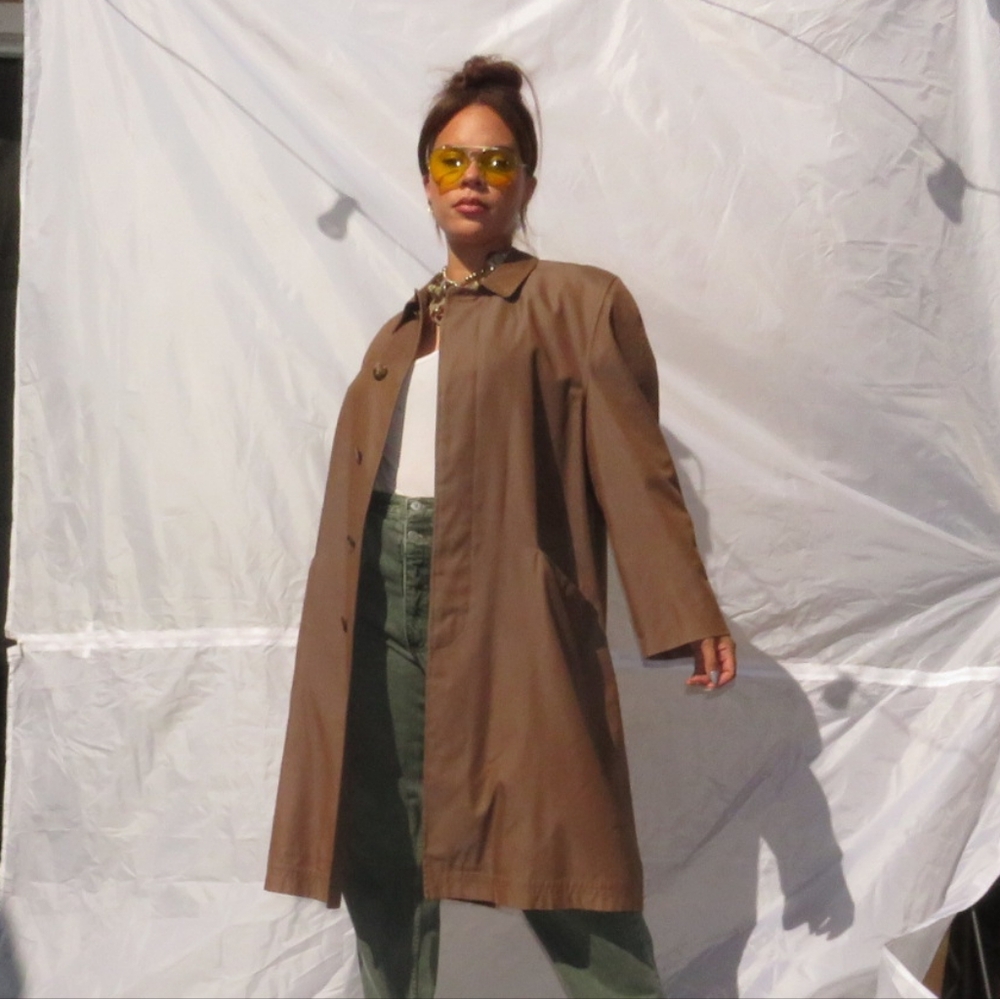 VINTAGE IRIDESCENT SWING COAT - Picture 6 of 7